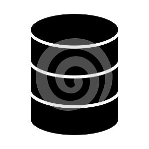 Database Icon. Simple Minimal 96x96 Pictogram