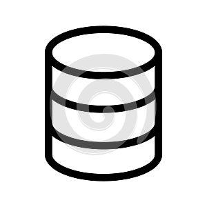 Database Icon Vector Symbol Design Illustration