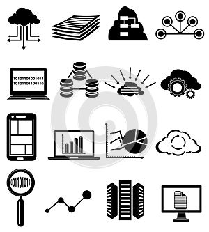 Database icons set