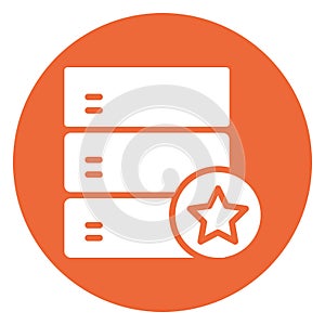 Database  Isolated Vector Icon fully editable