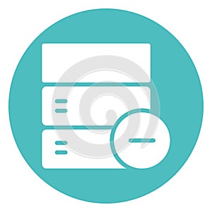 Database  Isolated Vector Icon fully editable