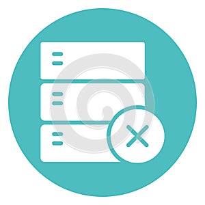 Database  Isolated Vector Icon fully editable