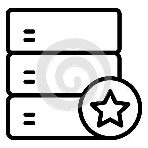 Database  Isolated Vector Icon fully editable