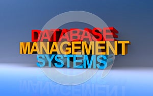 database management system on blue