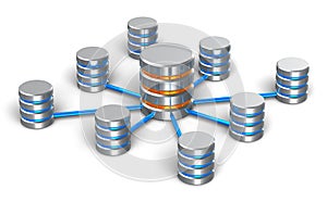 Database and networking concept photo