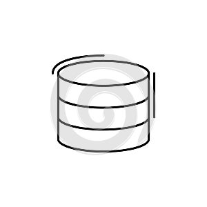 Database, networking icon. Simple line, outline vector elements of storage and cloud icons for ui and ux, website or mobile