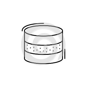 Database, networking icon. Simple line, outline vector elements of storage and cloud icons for ui and ux, website or mobile