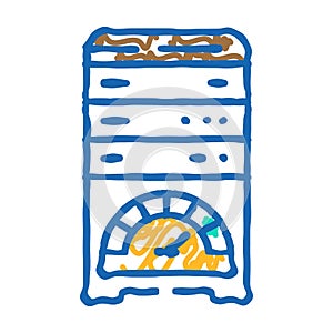 database performance icon doodle illustration