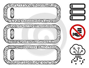 Database Polygonal Web Vector Mesh Illustration