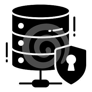 Database, Protection and security vector icons set cyber computer network business data technology