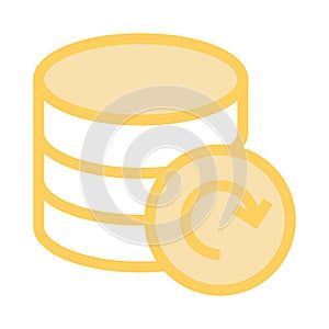 Database refresh color line icon