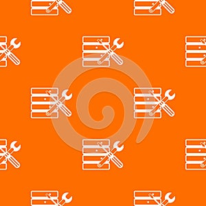 Database with screwdriverl and spanner pattern seamless