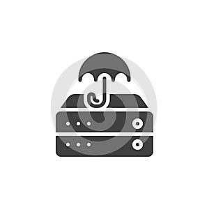 Database security vector icon