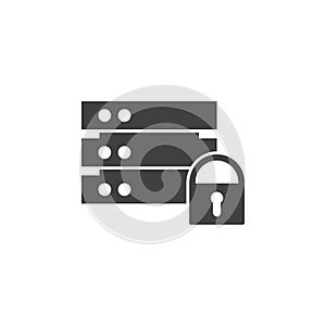 Database, server, clock vector icon. Element of data for mobile concept and web apps illustration. Thin line icon for website
