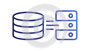 Database Server Connectivity, Data Management System, vector design Generative AI