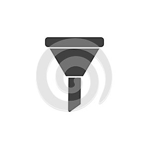 Database, server, funnel vector icon. Element of data for mobile concept and web apps illustration. Thin line icon for website
