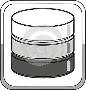 Database Server Icon Illustration
