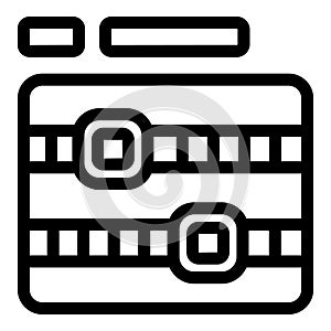 Database server icon showing data being processed