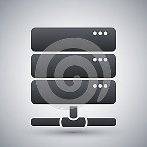 Vector database server icon