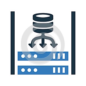 Database, server, storage icon design