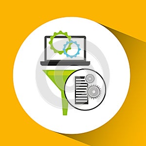 Database setting analysis computer gear
