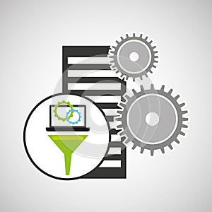 Database setting analysis computer gear