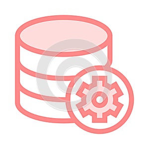 Database setting color line icon