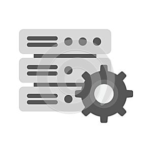 Database Settings icon vector image.