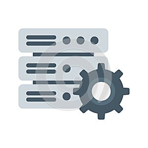 Database Settings icon vector image.