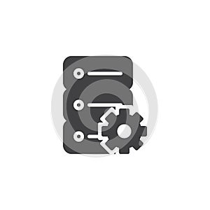 Database settings vector icon