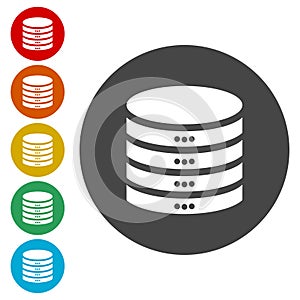 Database sign icon, Database Icon