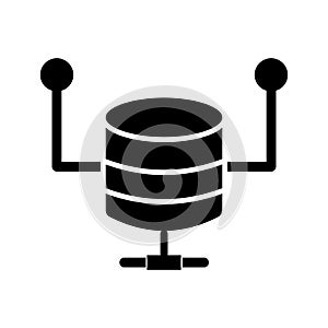 Database software Vector icon which can easily modify or edit