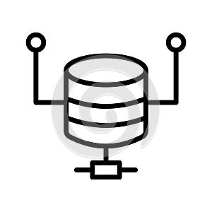 Database software Vector icon which can easily modify or edit