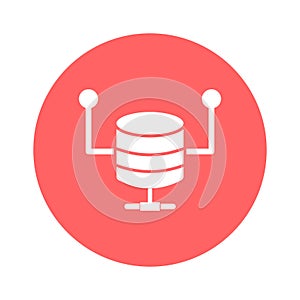 Database software Vector icon which can easily modify or edit