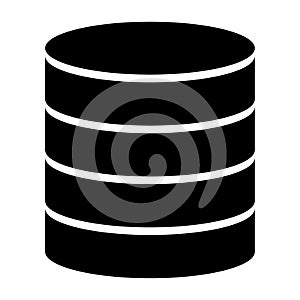 Database storage icon, internet network server cloud data symbol, connection system vector illustration