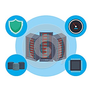 Database storage with icons