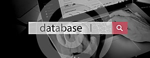 Database Storage Information Network Files Concept