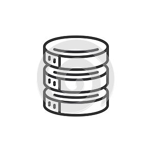 Database storage line icon