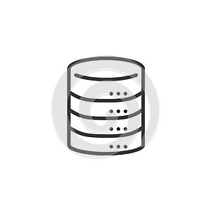 Database Storage line icon