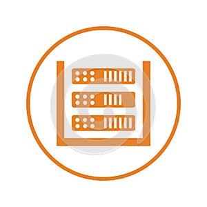 Database, storage, server icon