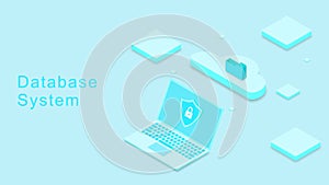 Database system, data storage, data network management and cloud computing technology