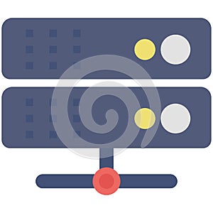 Database Vector icon that can easily modify or edit