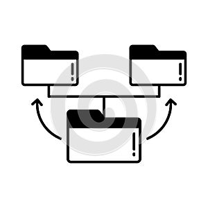Database Vector Icon which can easily modify or edit
