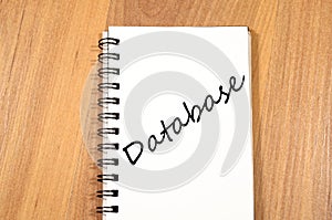 Database write on notebook