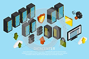Datacenter Colored Poster