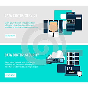 Datacenter Horizontal Flat Banners