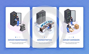 Datacenter Isometric Banners