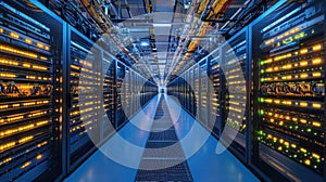 Data Centers With Endless Rows Of Servers