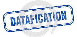 datafication stamp. datafication square grunge sign