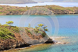 Datca Peninsula provides a natural boundary